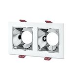 Cata Ct - 5076 Jaguar Beyaz Kasa Platin Kare Spot Armatür