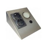 Cata Ct - 5109 - B 1 W Ledli Çift Prizli Beyaz Üçgen Spot