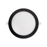 Cata Ct-5125b 6w Slim Led Panel Siyah Kasa Yuvarlak Aydınlatma Armatür Soğuk Beyaz 6400k Işık Siyah