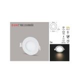 Cata CT-5144-G Panel Slim Yuvarlak Spot 3 W 3000K Gun Işığı Gövde