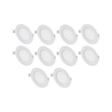 Cata Ct-5146 10 Adet 9W Slim Led Panel Armatür Alüminyum Kasa Beyaz renk-beyaz