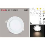 Cata Ct-5146 9W Slim Led Panel Armatür %100 Alüminyum Kasa Beyaz renk-beyaz