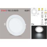 Cata Ct-5147 12 Watt Slim Led Panel Armatür %100 Alüminyum Kasa (470950444) Beyaz renk-beyaz