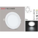 Cata CT-5147 12W/3200K Alm. Panel LED Armatür (GÜNIŞIĞI-6ADET) Cata - Beyaz