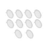 Cata Ct-5148 10 Adet 15W Slim Led Panel Armatür Alüminyum Kasa Beyaz renk-beyaz