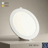 Cata CT-5169 18W Sıva Altı Gömme Slim Ince LED Panel Spot Armatür Beyaz Işık 6400K Beyaz Alüminyum Kasa - 10'lu Paket