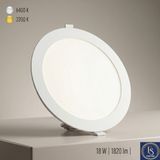 Cata CT-5169 18W Sıva Altı Gömme Slim Ince LED Panel Spot Armatür Beyaz Işık 6400K Beyaz Alüminyum Kasa - 4'lü Paket