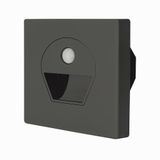 Cata Ct-5170 1W Sensörlü Koridor Led Aydınlatma Siyah Renk Fotoselli Duvar Armatürü 6400K Beyaz Işık