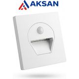 Cata CT-5170 Pır Hareket Sensörlü 1W Sıva Altı Koridor ve Merdiven Basamak LED Armatür Antrasit ve Beyaz Kasa 3000K Günışığı ve 6500K Beyaz ( 5ADET ) - 3000K - Gün Işığı