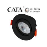 Cata Ct 5200 7w Led Spot 6400k Beyaz Işık Siyah