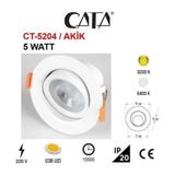 Cata CT 5204 Akik 5 Watt Beyaz Gövde Cob Led Armatür