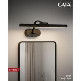 Cata CT-5212 Yeni Seri 7 Watt Duvar Aplik Ayna Üstü Aplik Siyah/eskitme Kasa Beyaz/günışığı Seçenekli - Gün Işığı