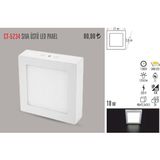 Cata CT-5234 18W/6400K Sıvaüstü Led Armatür Kare (Beyaz-20 Adet)