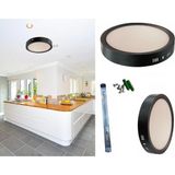 Cata CT-5235 18 Watt Sıva Üstü Siyah Kasa Yuvarlak LED Panel Armatür Günışığı - 1 Adet - 3200K - Gün Işığı