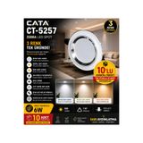 Cata CT-5257 6W LED Spot 3 Renk Değiştiren Beyaz Krom Sıva Altı Tavan Aydınlatma (10Adet)