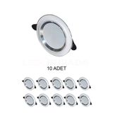 Cata CT-5257 Zebra Led Spot Beyaz-Krom 6W 3 Renk - 10’lu Paket