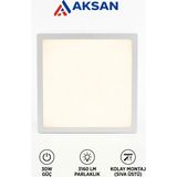 Cata CT-5274 30W Sıva Üstü Kare LED Panel Tavan Armatürü 3200K Günışığı 3160 Lümen 28X28 cm - 3200K - Gün Işığı
