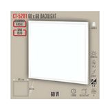 Cata CT-5281 Beyaz Işık Orjinal 60X60 Panel Armatür, Backlıght Sıva Üstü 60 Wat 3200LM - 6400K - Beyaz