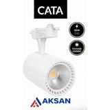 Cata CT-5333 Babil Cob LED Ray Spot Lamba 30W Beyaz Işık ve Gün Işığı Beyaz Kasa (Monofaze Uyumlu) (Raysız) - 3200K - Gün Işığı