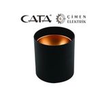 Cata Ct 5421 Siyah Bakir Dekoratif Spot Kasa Gu-10 Duy