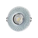 Cata CT-6615 Yağmur Kristal Cam Spot LED Efektli GU10 Duylu Dekoratif Tavan Spotu