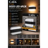 Cata CT-7044 GOZO LED Aplik 12W 1170 lm Dış Mekan Duvar Apliği 3200K Gün Işığı IP54
