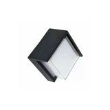 Cata Ct-7078 Bora Led Bahçe Aplik 7W 3200K Günışığı Siyah Kasa Sıva Üstü Dış Mekan Ip54