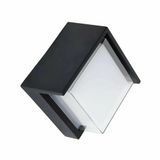 Cata Ct-7078 Dominik Led Bahçe Aplik 7W 3200K Günışığı Siyah Kasa Sıva Üstü Dış Mekan Ip54