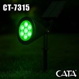 CATA Ct-7310 7W Güneş Enerjili Bahçe Armatürü Yeşil IP65 Su Geçirmez Tek Parça Özellik