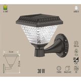 Cata Ct 7316 Güneş Enerjili Bahçe Armatür 30 W 6400 K Beyaz Işık IP64 Su Geçirmez Dekoratif Özellik
