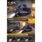 Cata CT-9123 POYRAZ 5W LEDLİ ŞARJLI KAFA FENERİ 6400K BEYAZ IŞIK