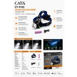 Cata CT-9123 Poyraz Şarjlı LED Kafa Feneri 5W 300 lm Zoom Özellikli IP44 Kamp ve Outdoor Fener