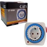 Cata CT-9180 Mekanik Zaman Ayarlı Priz, Ayarlanabilir Mekanik Zaman Saati