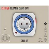 Cata Ct-9180 Mekanik Zaman Saati Fiş Tipi 3680w