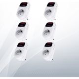 Cata CT-9187 6 Adet 150-280V-4000W Beyaz Priz Regülatörü