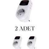 Cata CT-9187 Regülatör Dijital 2’li Paket Priz