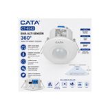 Cata CT-9242 Sıva Altı Hareket Sensörü 360° Tavan Tipi Sensörlü Anahtar