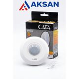 Cata CT-9243 360° Hareket Sensörü Sıva Üstü Pır Sensör Hassas Zaman Ayarlı 800W