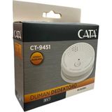 Cata CT-9451 Duman Dedektörü Pilli Hassas Algılama Özelliği ile 85 Desibel Uyarı