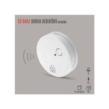 Cata CT-9451 Pilli Duman Dedektörü (12ADET) Cata - Beyaz