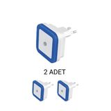 Cata CT-9500 1W 2’li Paket Mavi Fotoselli LED Gece Lambası