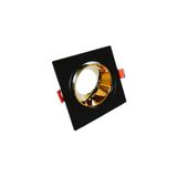 Cata Dekoratif Tekli Jaguar Spot Kasası - Siyah & Rose Gold Kasa - Kare - Sıva Altı - CT-5055