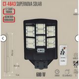 Cata Ekim Aydınlatma Cata CT-4643 600W Süpernova Solar Sokak Armatürü