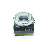 Cata Gardenya Dekoratif Cam Spot Yuvarlak Kristal Krom 3W Efektli 4000K Gu10 (Duy Ampul Hariç)