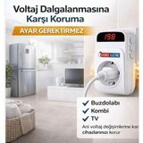 Cata Horoz Electric Protex-R 16A Tekli Akım Korumalı Priz Beyaz Renkli Çocuk Koruması ile 1 Priz