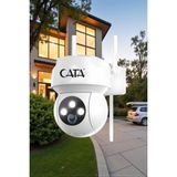 Cata Ip Dış Mekan Gece Görüşlü Wifi 360 Derece Güvenlik Kamerası - Siyah