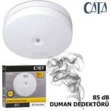 Cata Kablosuz Duman Dedektörü Pilli 85 dB Özellikli Güvenlik Cihazı Kompakt Boyutlarda