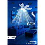 Cata Lodos Fan LED 62W CT-1154 Kumandalı Işıklı Vantilatör (Duy ile kullanılamaz Tavana montajlıdır.)