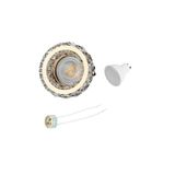 Cata Melinda Cam Spot Çerçeve Takımı Ct-6640 (günışığı ampul+gu10duy)