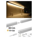 Cata Mutfak Tezgah Aydınlatması-Raf Aydınlatması Armatür 30CM LED Anahtarlı Set- Gün Işığı - Sarı